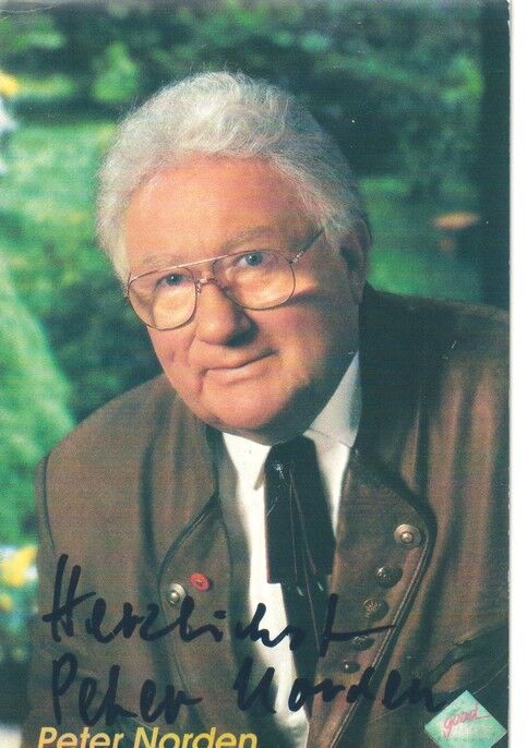 Autogramm Schlager | Peter NORDEN | 1990er "Wiedersehen Macht Freude" (Portrait Color)