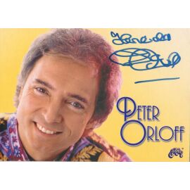 Autogramm Schlager | Peter ORLOFF | 1980er (Portrait Color Palm)