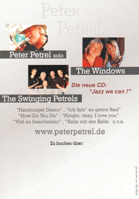 Autogramm Schlager | Peter PETREL | 2016 "Jazz We Can" (Portrait Color)