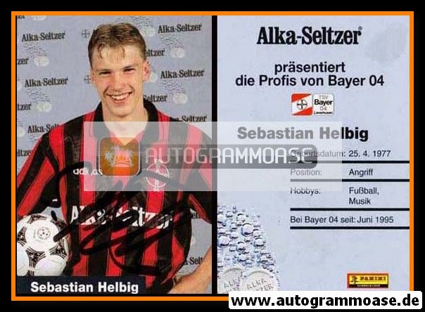 Autogramm Fussball | Bayer Leverkusen | 1995 | Sebastian HELBIG
