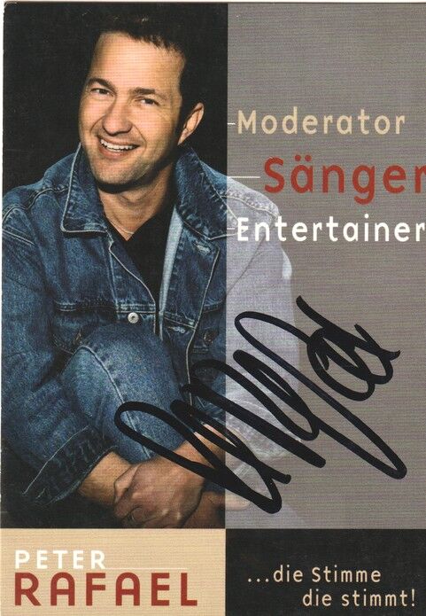 Autogramm Schlager | Peter RAFAEL | 2000er (Portrait Color Twardy)