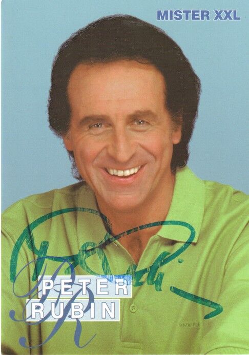 Autogramm Schlager | Peter RUBIN | 1990er (Portrait Color Mister XXL)