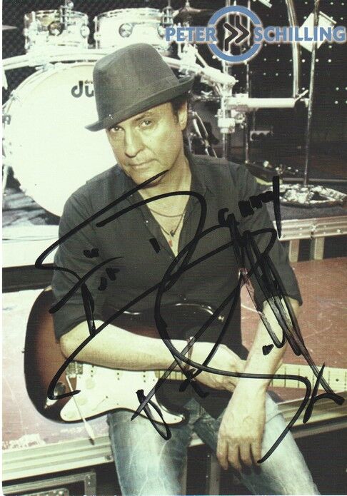 Autogramm Pop | Peter SCHILLING | 2010 "Neu & Live" (Portrait Color) NDW