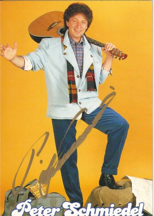 Autogramm Schlager | Peter SCHMIEDEL | 1980er (Portrait Color Koch)