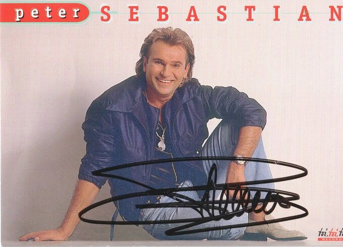 Autogramm Schlager | Peter SEBASTIAN | 1997 "Da Ist Was Dran" (Portrait Color toi)