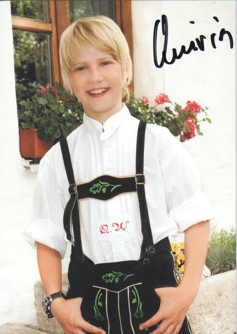 Autogramm Akkordeon | Quirin WEBER | 2010er (Portrait Color Montana) KINDERSTAR