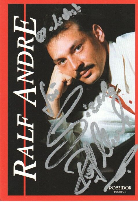 Autogramm Schlager | Ralf ANDRE | 1999 "Nur Mit Dir Allein" (Portrait Color Poseidon)