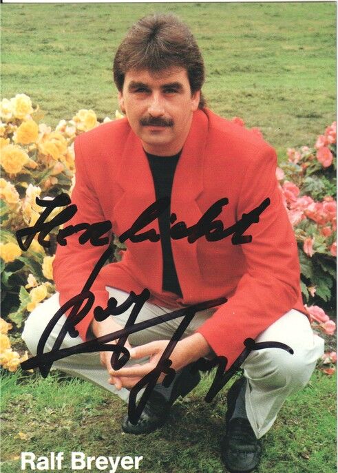 Autogramm Schlager | Ralf BREYER | 1990er "Lieben Will Ich" (Portrait Color)