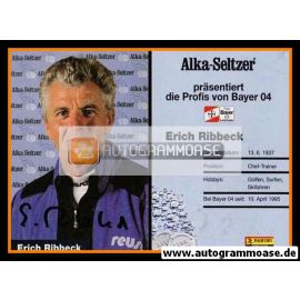 Autogramm Fussball | Bayer Leverkusen | 1995 | Erich RIBBECK