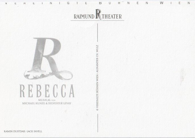 Autogramm Musical | Ramin DUSTDAR | 2000er "Rebecca" (Portrait Color Raimund)