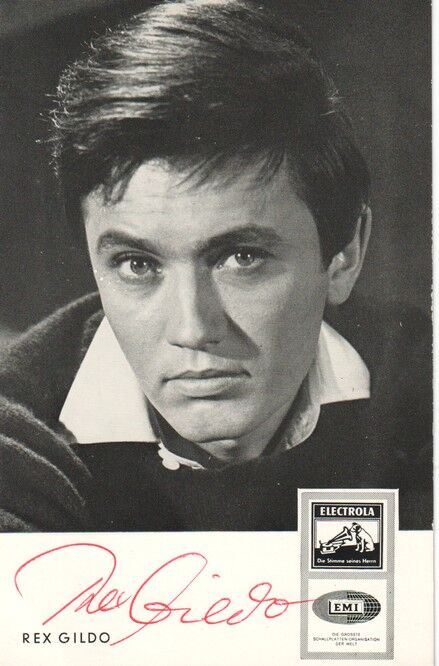 Autogramm Schlager | Rex GILDO | 1965 "Silberglocken Läuten" (Portrait SW Electrola) 2