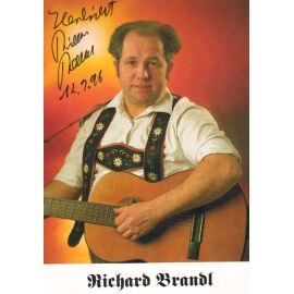 Autogramm Volksmusik | Richard BRANDL | 1990er (Portrait Color Diskografie)