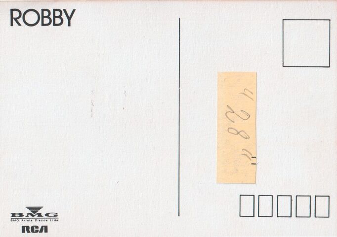 Autogramm Schlager | ROBBY | 1980er (Portrait Color BMG)