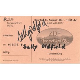 Autogramm Pop (UK) | Sally OLDFIELD | 1994 (Ticket Fernsehgarten)