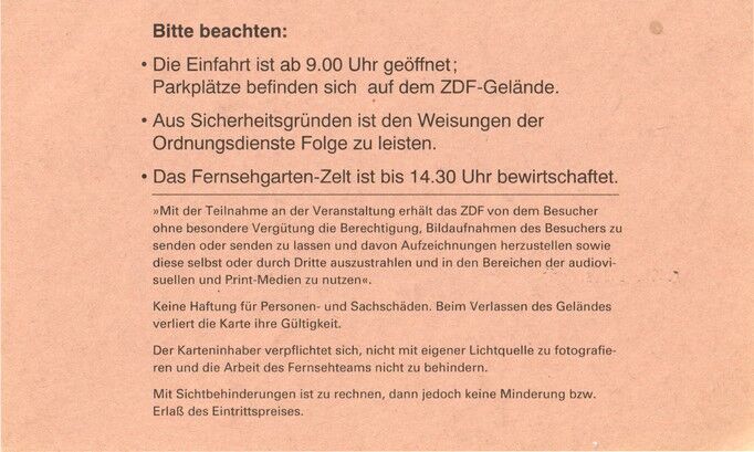 Autogramm Pop (UK) | Sally OLDFIELD | 1994 (Ticket Fernsehgarten)
