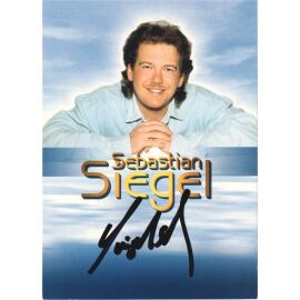 Autogramm Schlager | Sebastian SIEGEL | 2001 "Mein Herz" (Portrait Color Palm)