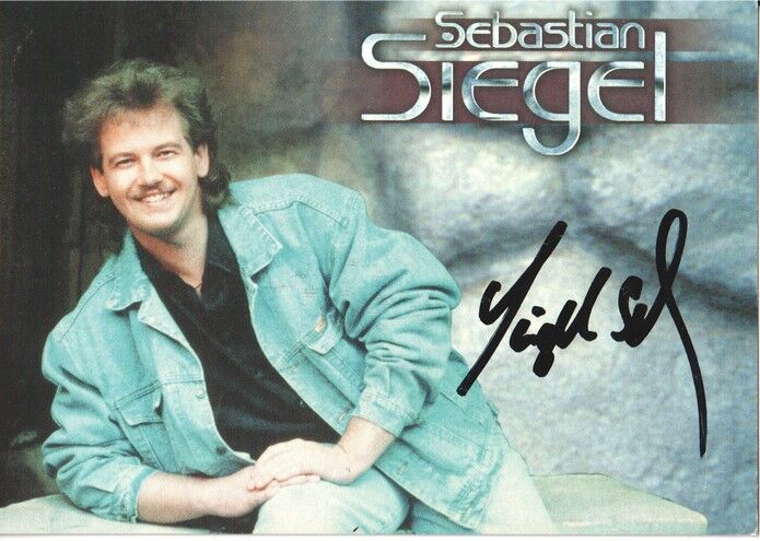 Autogramm Schlager | Sebastian SIEGEL | 2000 "Das Kribbeln" (Portrait Color Palm)