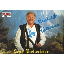 Autogramm Volksmusik | Sepp VIELLECHNER | 1991 "Caruso Der Berge" (Portrait Color Bogner)
