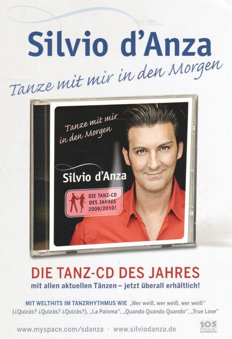 Autogramm Klassik / Pop | Silvio D´ANZA | 2009 "Tanze Mit Mir" (Portrait Color 105)