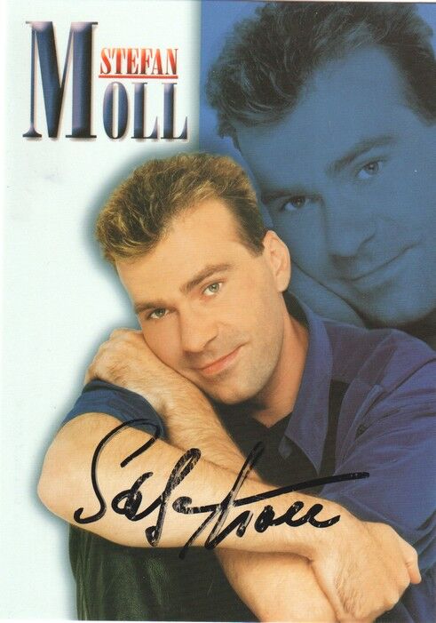 Autogramm Schlager | Stefan MOLL | 1990er (Portrait Color Premium)