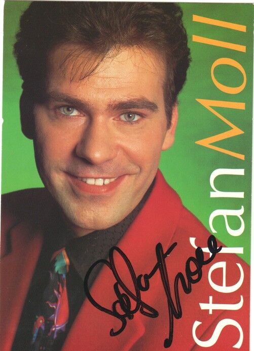 Autogramm Schlager | Stefan MOLL | 1996 "Mein Schönstes Rendezvous" (Portrait Color Sony)