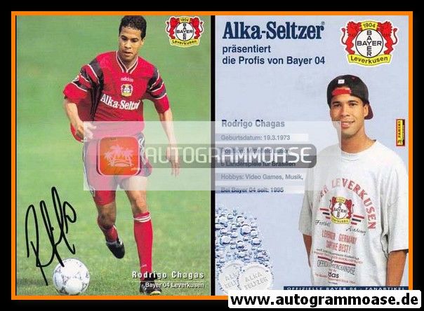 Autogramm Fussball | Bayer Leverkusen | 1996 | Rodrigo CHAGAS