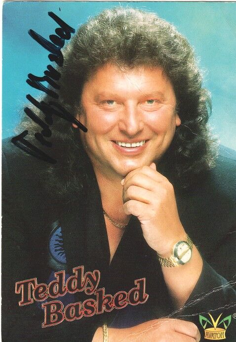 Autogramm Schlager | Teddy BASKET | 1990er (Portrait Color)
