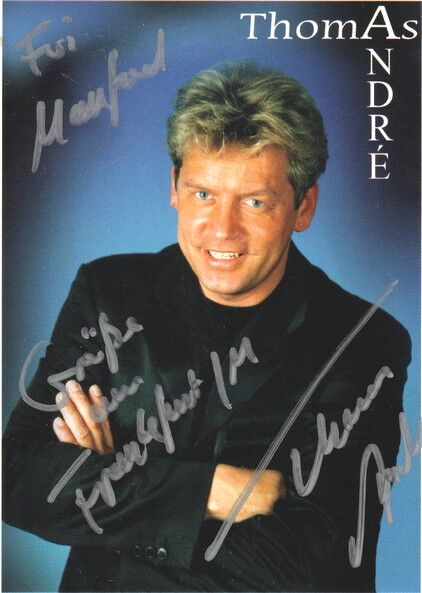 Autogramm Schlager | Thomas ANDRE | 1999 "Du Bist Die Liebe" (Portrait Color PP)