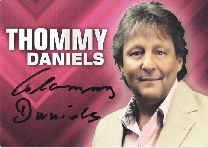 Autogramm Schlager | Thommy DANIELS | 2014 "Mit Dir Zusammen Träumen" (Portrait Color)