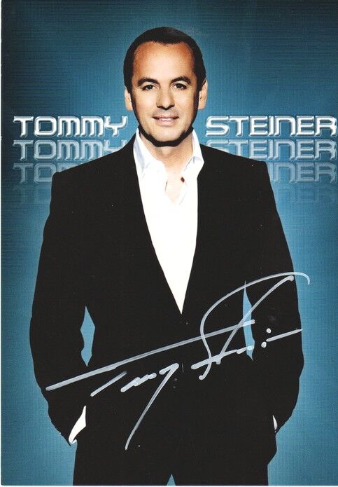 Autogramm Schlager | Tommy STEINER | 2008 "Herzbeben" (Portrait Color Palm)
