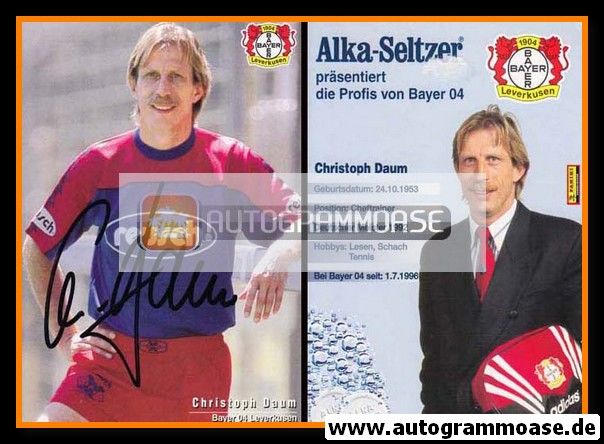 Autogramm Fussball | Bayer Leverkusen | 1996 | Christoph DAUM