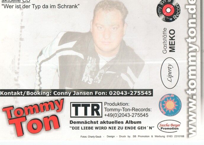 Autogramm Schlager | Tommy TON | 2009 "Typ Im Schrank" (Portrait Color)