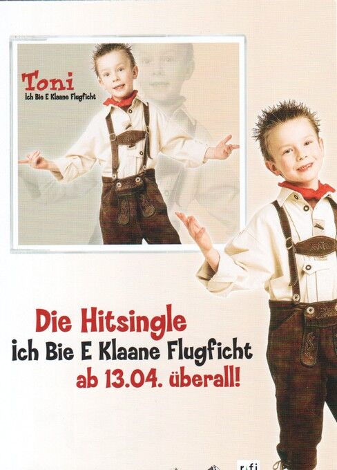 Autogramm Pop | TONI Kraus | 2003 "Klaane Flugficht" (Portrait Color Capitol) KINDERSTAR