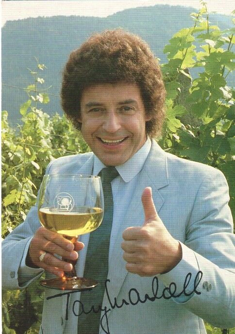 Autogramm Schlager | Tony MARSHALL | 1980er (Portrait Color) Badischer Wein