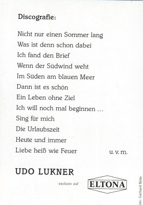 Autogramm Schlager | Torben SANDER | 1980er (Portrait Color Eltona)
