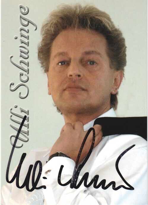 Autogramm Schlager | Ulli SCHWINGE | 2000er (Portrait Color Funny)