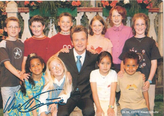 Autogramm Schlager | Uwe BUSSE | 2000er Druck (Kinderchor Color)
