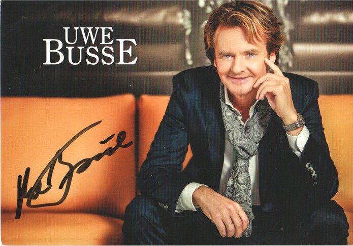 Autogramm Schlager | Uwe BUSSE | 2014 "Applaus Für Dich" (Portrait Color Telamo)
