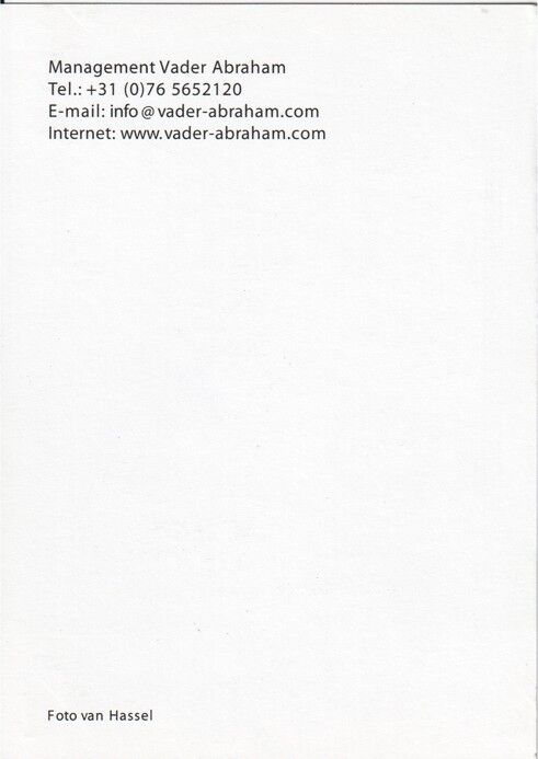 Autogramme Musik | VADER ABRAHAM | 2000er (Portrait Color Hassel)