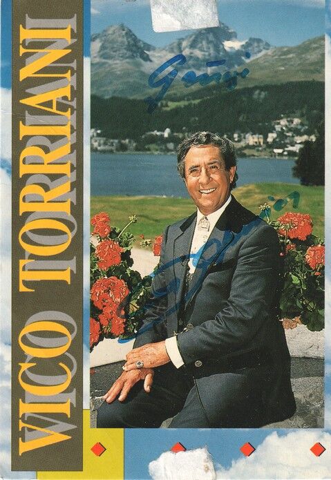 Autogramm Schlager | Vico TORRIANI | 1991 "Zähl Die Freunde" (Portrait Color Koch) 2