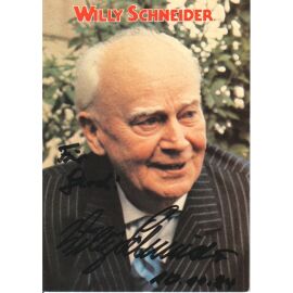 Autogramm Schlager | Willy SCHNEIDER | 1980 "75 Jahre" (Portrait Color Teldec)