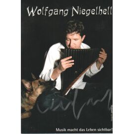 Autogramm Panflöte | Wolfgang NIEGELHELL | 2000er (Portrait Color Zotter)