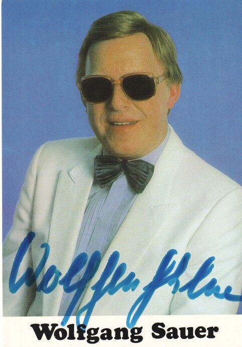 Autogramm Schlager | Wolfgang SAUER | 1990er (Portrait Color Schorr)