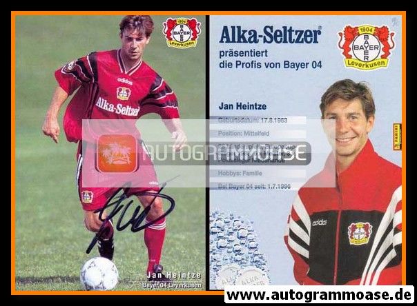 Autogramm Fussball | Bayer Leverkusen | 1996 | Jan HEINTZE