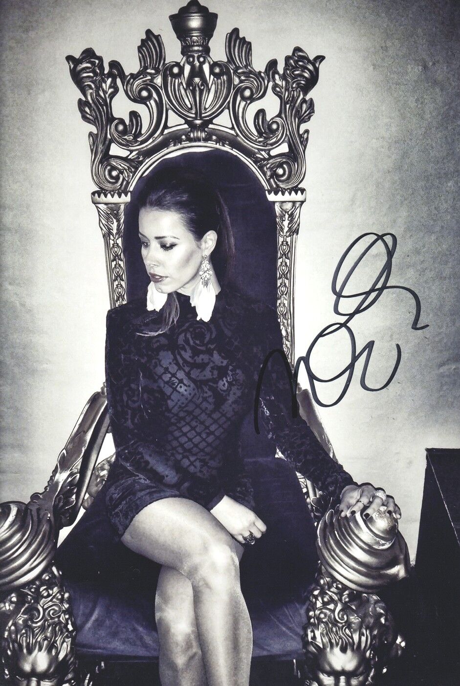 Autogramm Pop (DEN) | Nadia MALM | 2010er Foto (Portrait Color XL)