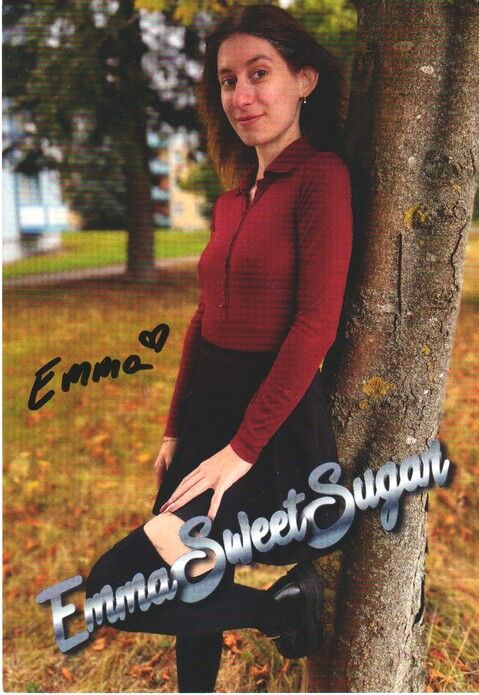 Autogramm Erotik | EMMA SWEET SUGAR | 2020er (Portrait Color) OnlyFans