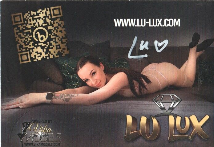 Autogramm Erotik | LU LUX | 2020er (Portrait Color) Website