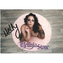Autogramm Erotik | MELLINIA STONE | 2020er (Portrait Color)
