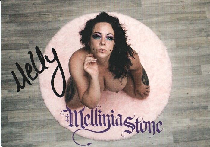 Autogramm Erotik | MELLINIA STONE | 2020er (Portrait Color)