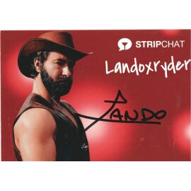 Autogramm Erotik | LANDO RYDER | 2020er (Portrait Color) Stripchat
